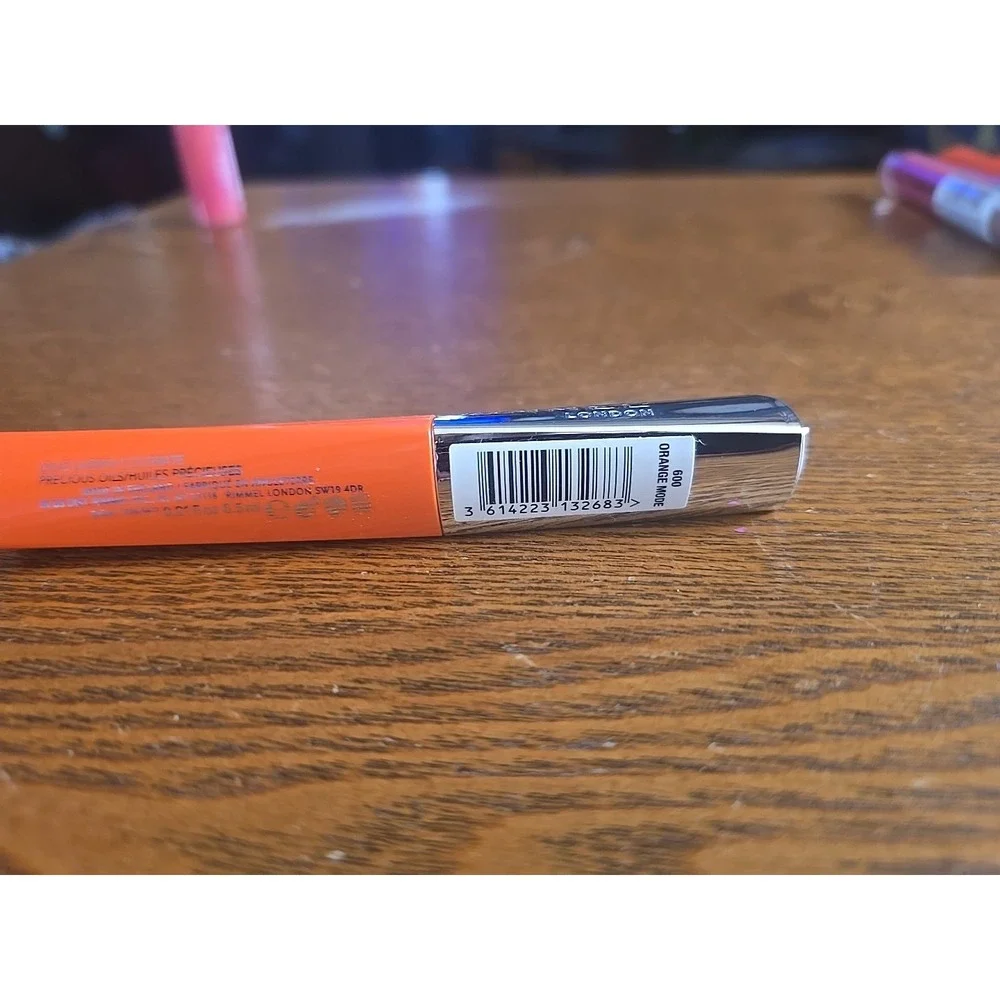 RIMMEL LONDON Oh My Gloss! Oil Tint 600 ORANGE‎ MODE .21 oz. NEW!